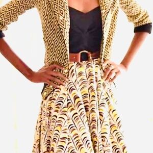 Girls From Savoy Memory Feathers Retro Strapless Swing Skirt Dress Anthropologie